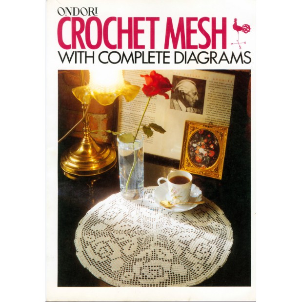 Buku copy pola rajut taplak Ondori Crochet Mesh