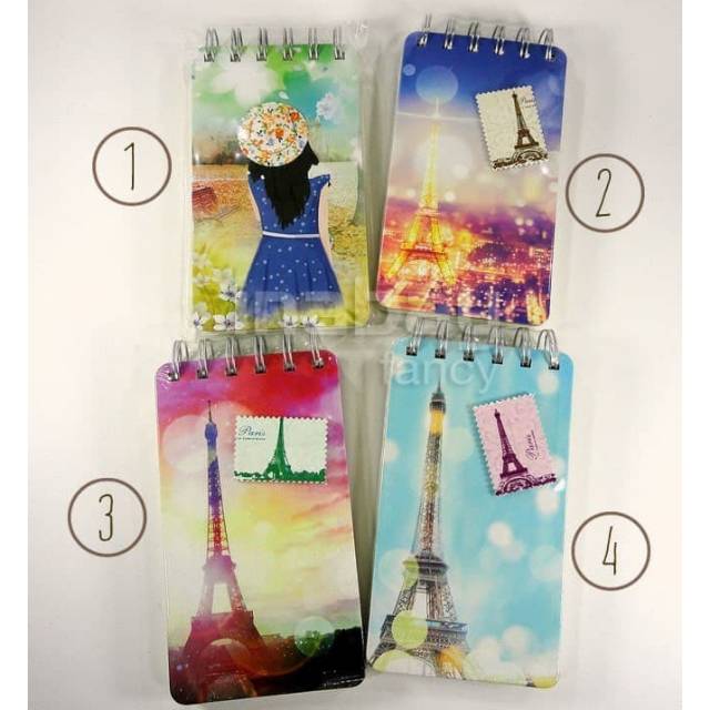 

Mini Notebook / Buku Agenda Catatan / Diary Fancy - PARIS