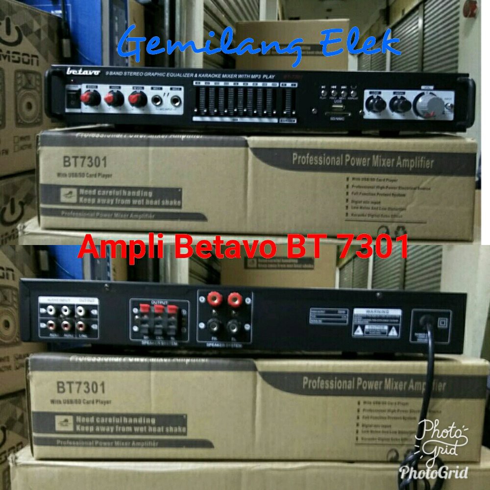 Power Amplifier Karaoke BETAVO BT7301