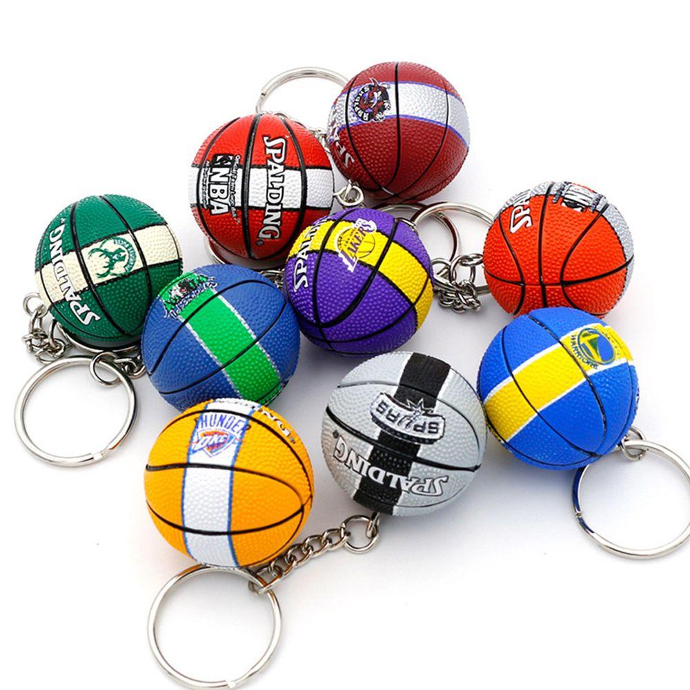 QUINTON Model Basket Gantungan Kunci Hadiah Dekorasi Koleksi Mainan Perhiasan Kecil Aksesoris Kunci Mobil Kepribadian Liontin Gantungan Kunci Olahraga Keyring