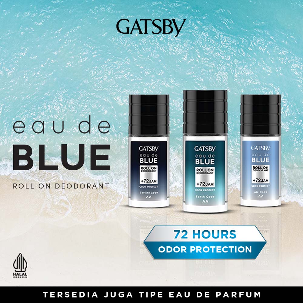 GATSBY Eau De Blue Deodorant Roll On / Eau De Blue EDP 20ML