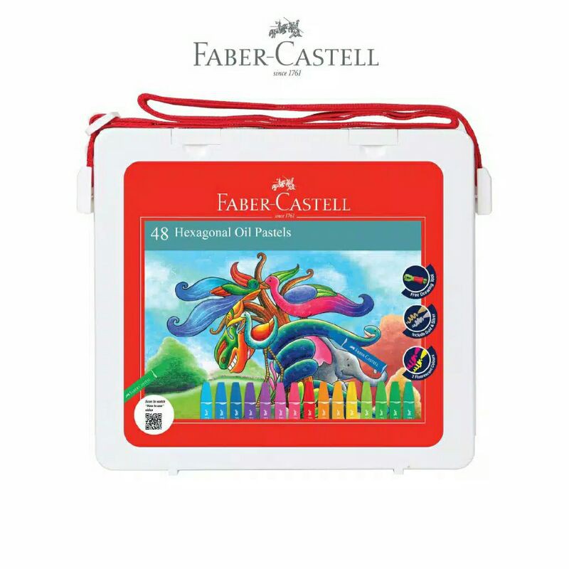 Crayon 48 Warna Faber Castell / Oil Pastel Faber Castell