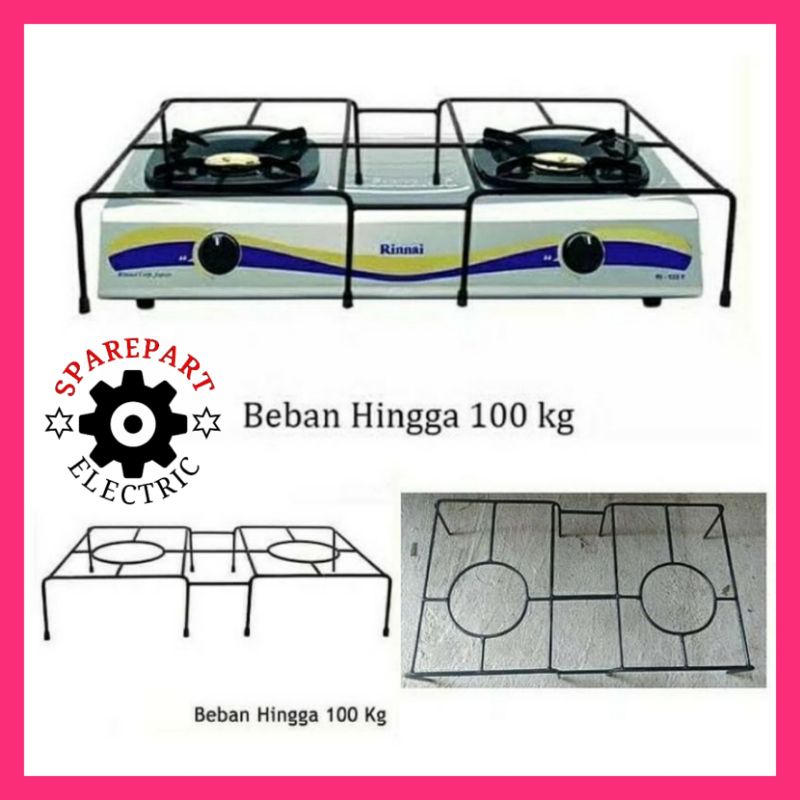 JAGRAK BEHEL MODEL 2TUNGKU UNTUK KOMPOR GAS / OVEN MULTI SEMUA MERK