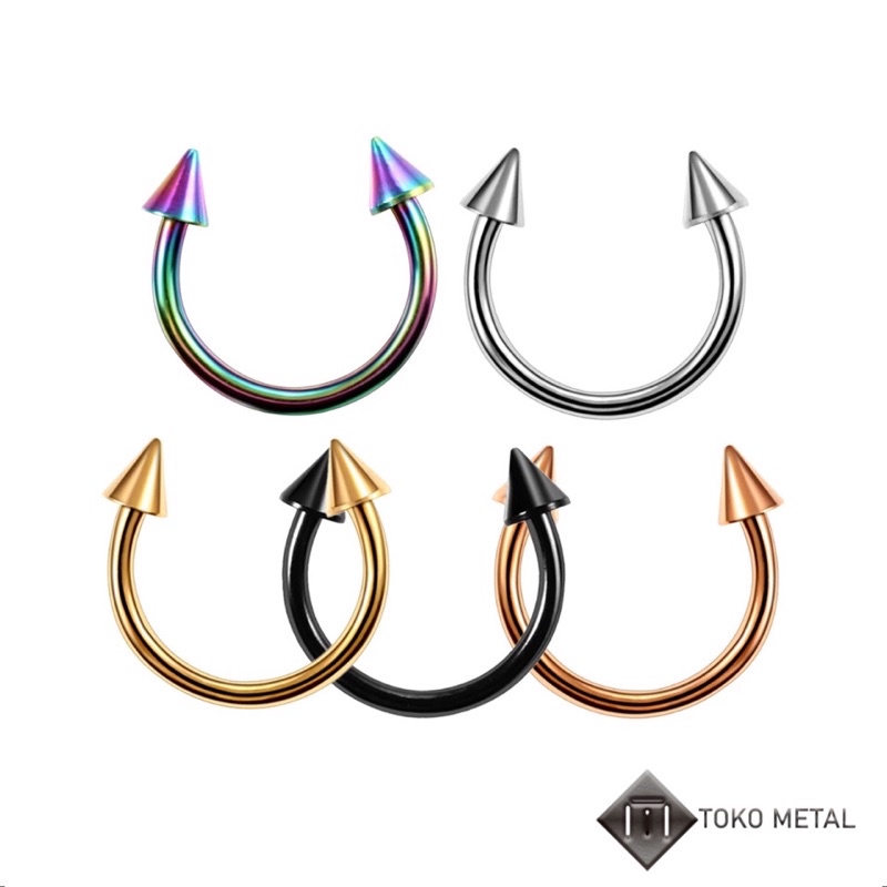 Anting 100% Titanium kualitas Tinggi Pircing C/Tindik Pria &amp; Wanita [ Toko Metal ]