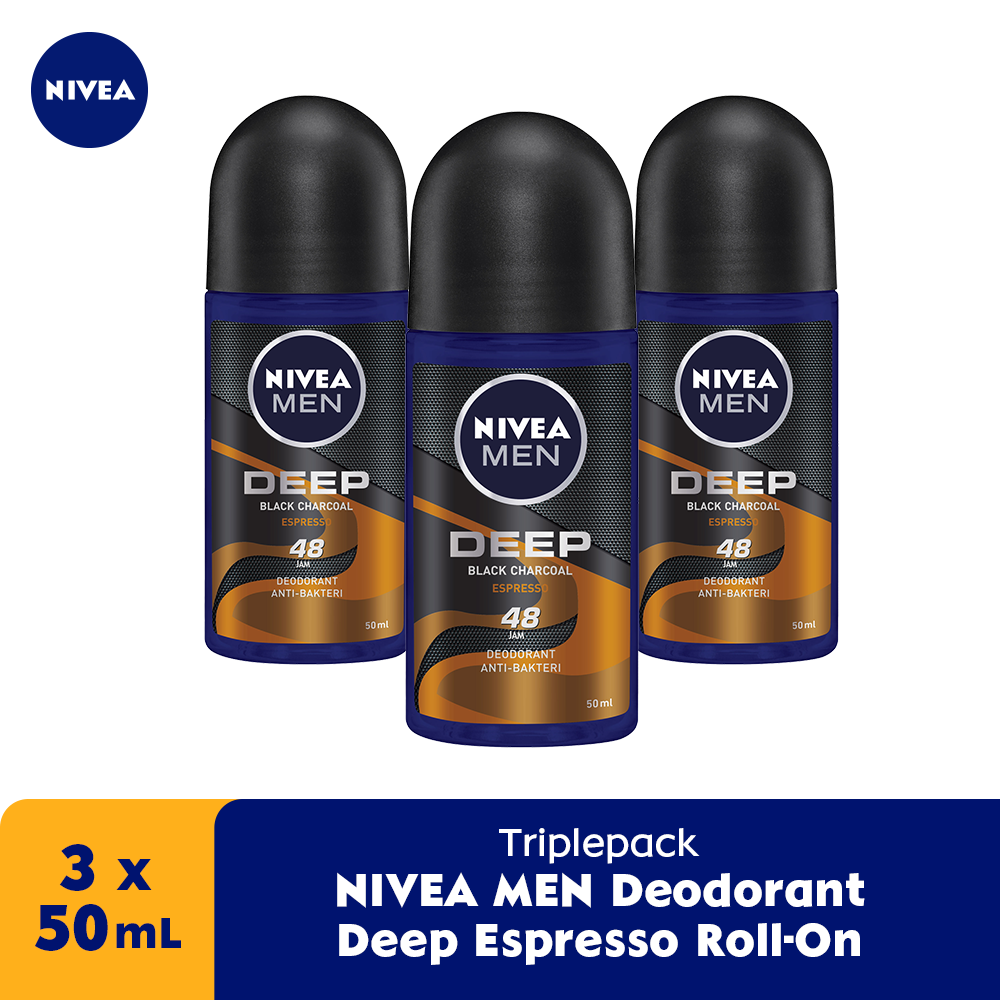 Jual NIVEA MEN Personal Care Deodorant Deep Espresso RollOn 50 ml