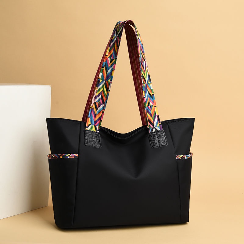 HANAMI Tas Tote Bag Wanita Anti Air Hitam Floata TA658B5 Premium Shoulder Bag Cangklong Bahu Kuliah Kerja Besar Cangklong Cewek Murah Korea Fashion Kekinian Remaja Branded Batam