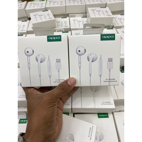 headset oppo original 100% type C suara bagus bass terjamin 100%