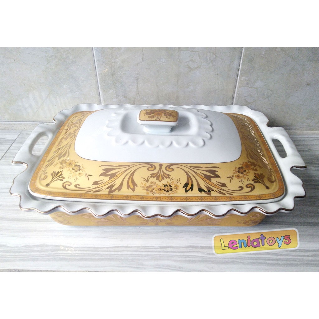 Prasmanan Tempat Sayur Keramik Fiori Golden