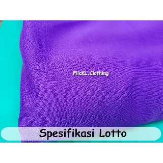  Bahan Kain Lotto  PE Cotton Katun Celana Jaket Training 