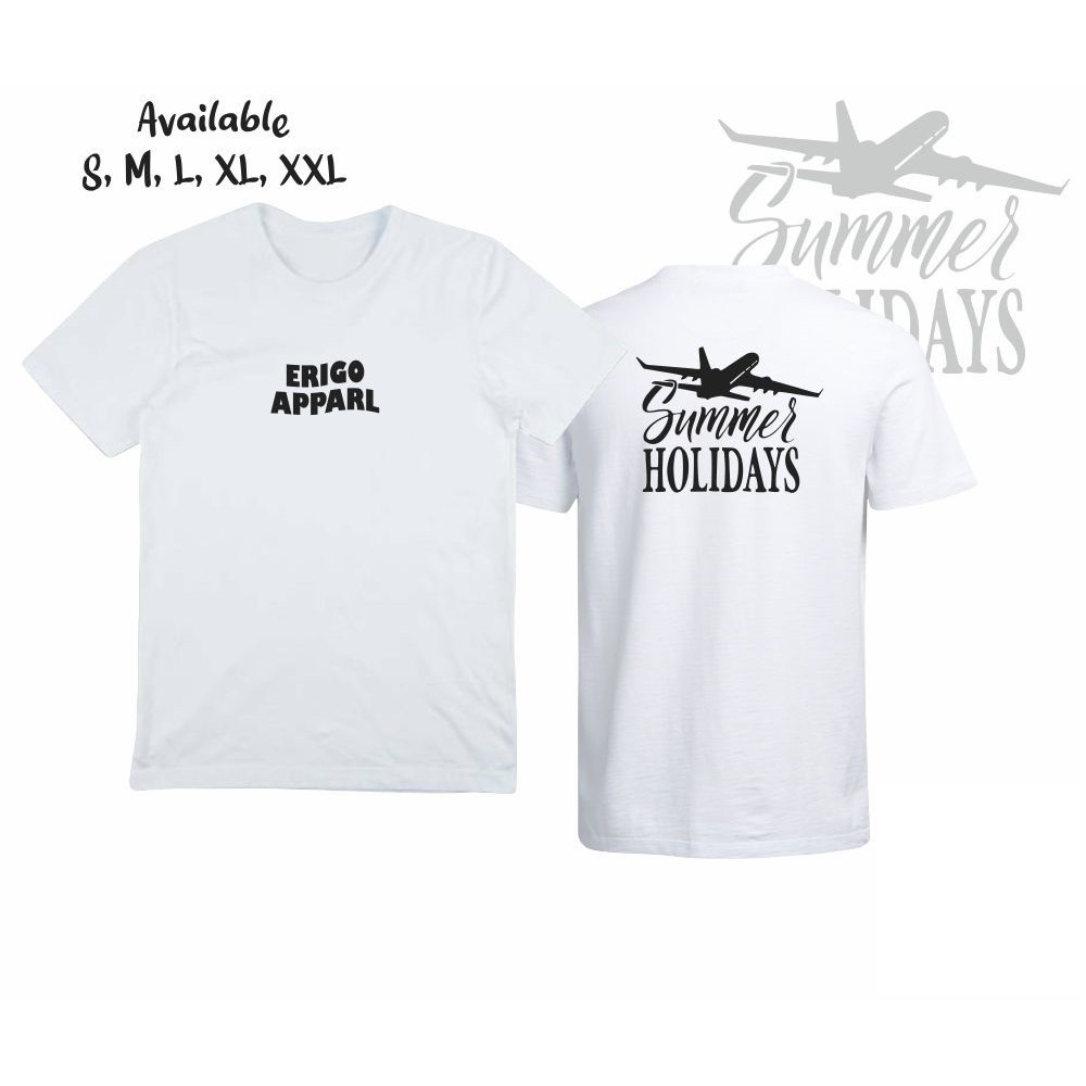 T SHIRT BAJU KAOS ERIGO APPAREL SUMMER HOLIDAYS/ KAOS ERIGO APPAREL
