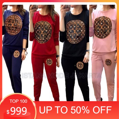 SETELAN LVIOR  SET LVIOR  SETELAN SWEATER WANITA DAN JOGER PANJANG  FASHION WANITA  IMJ35