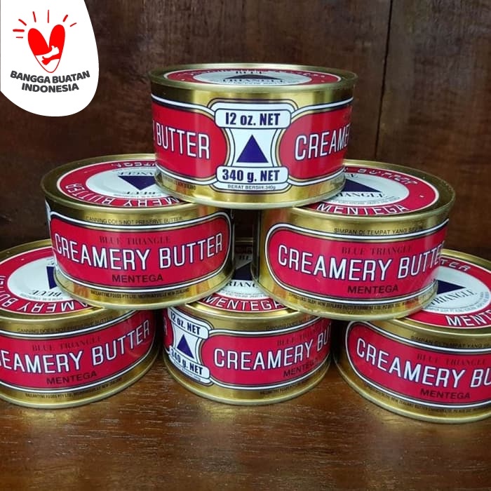 

butter-mentega- mentega / butter segitiga / blue triangle /caping 340gr -mentega-butter.
