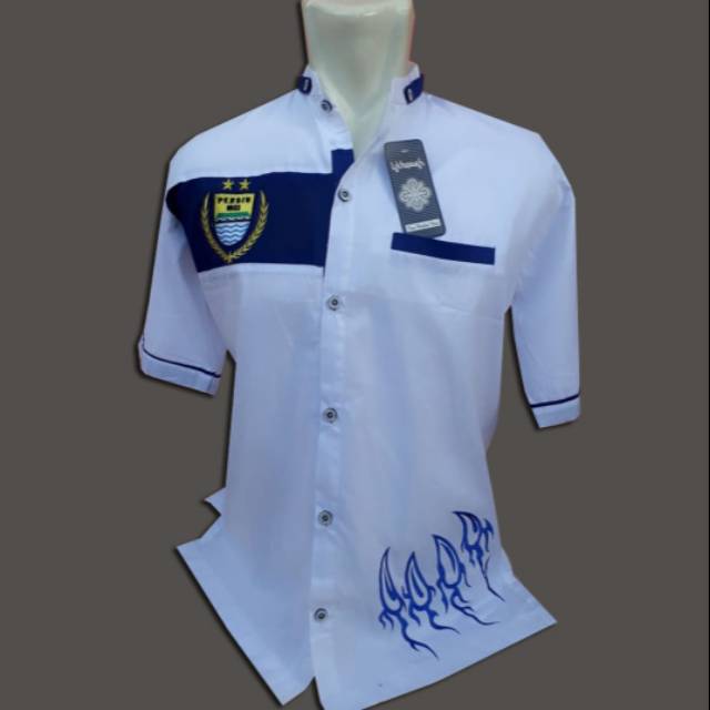 Baju Koko Persib - Putih Biru