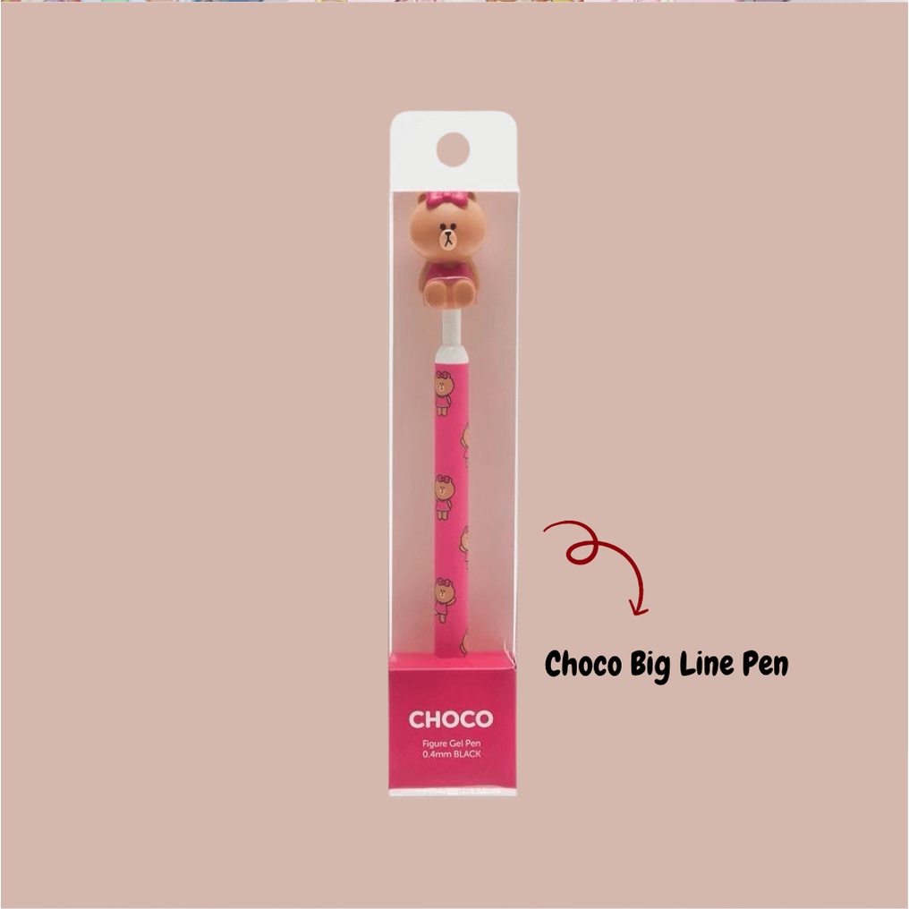 

Pulpen Line Karakter Choco Line Figure Gel Pen