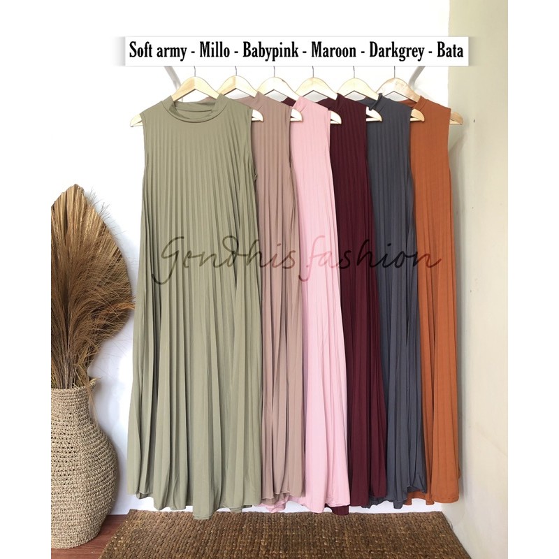 HOMEY DRESS PLISKET MURAH BEST SELLER