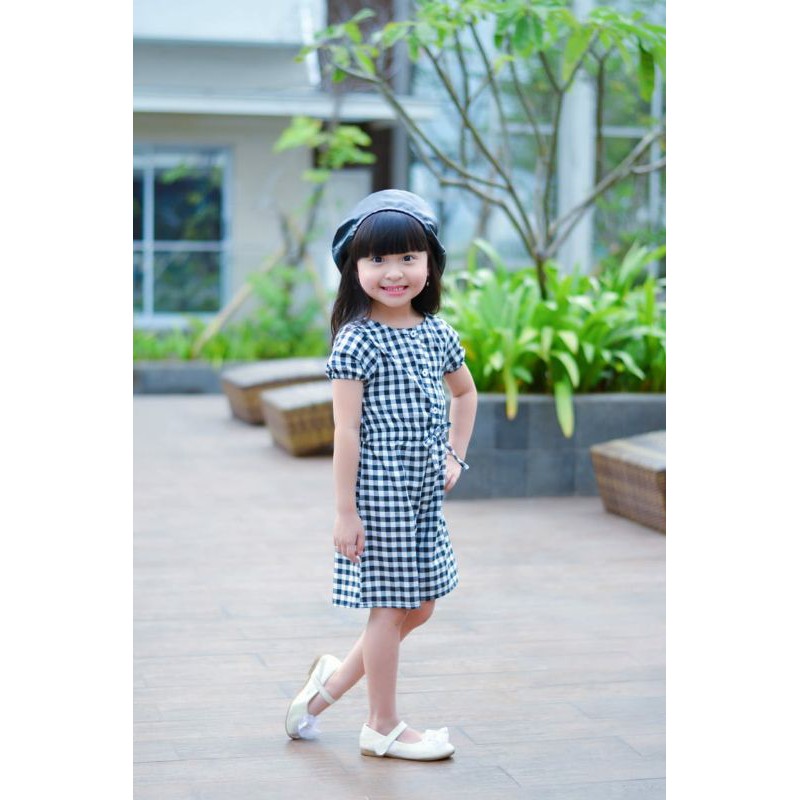 JUMPSUIT GINGHAM ANAK 2-4 Tahun Baby Syira