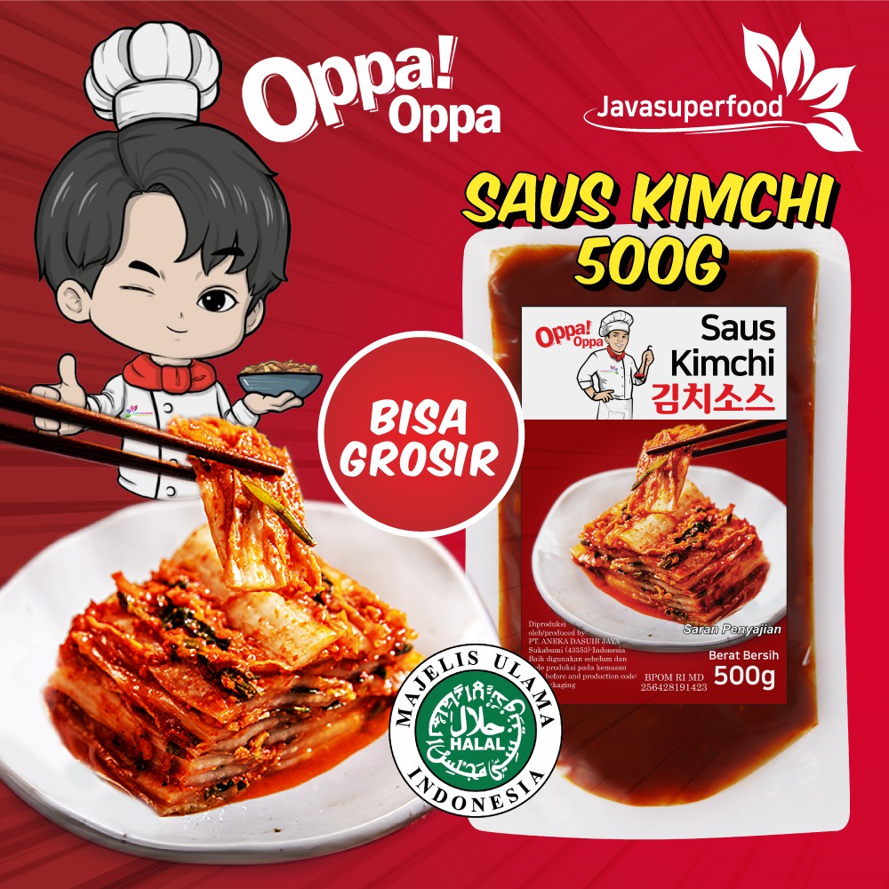 Saus Instan Saus Kimchi Korea 500g/ Sauce Kimchi Korea Saus Oppa!Oppa