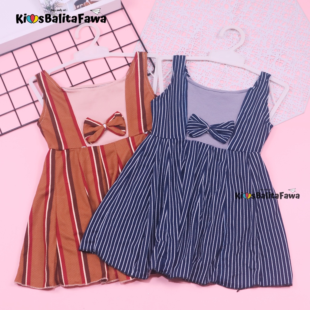 Dress Clairine uk Bayi - 7 Tahun / Baju Anak Perempuan Murah Dres Polos Yukensi Adem Pakaian Murah-2