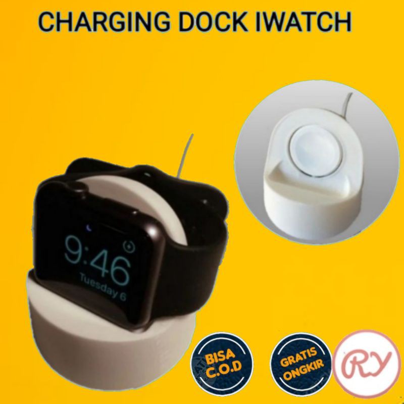 Charging Dock Stand Bahan Plastik Untuk Iwatch Series 5 Docking Charger