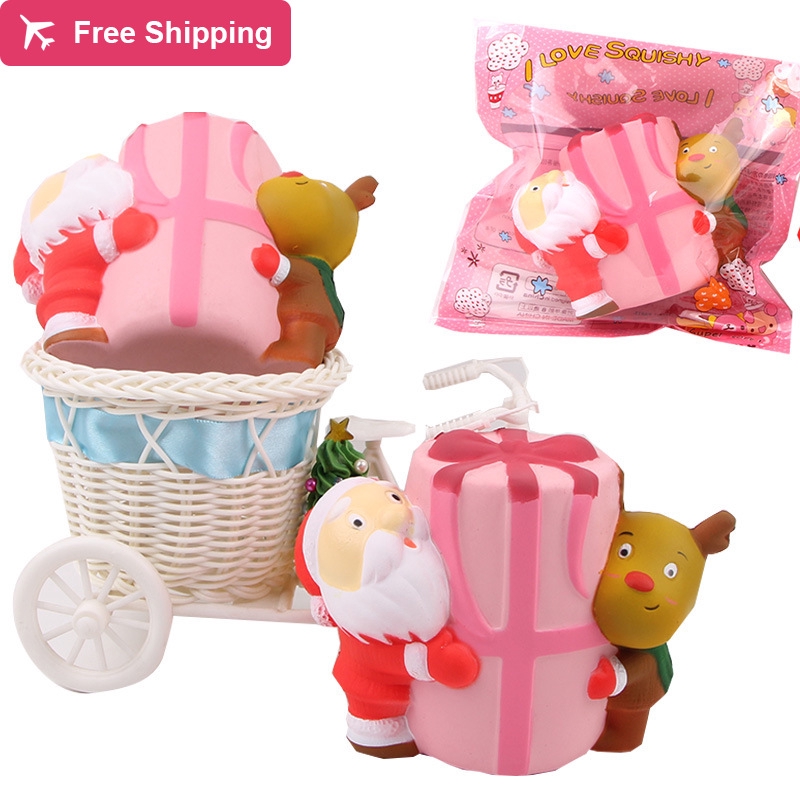 Squishy Unicorn/ Buah/ Roti Squishy Slow Springback Pu Santa Claus Gift COD