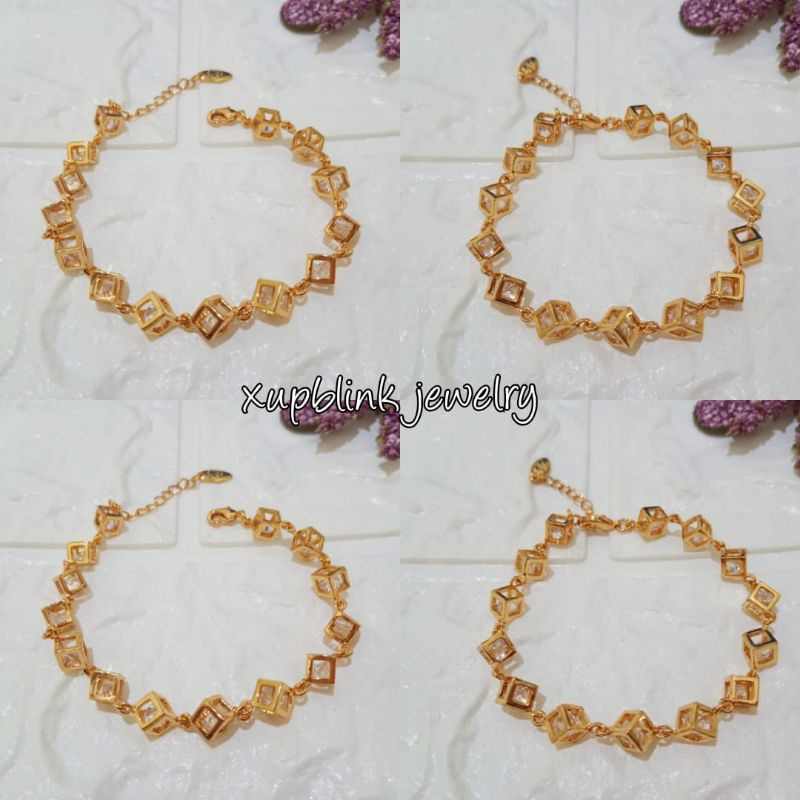 Gelng tangan wanita mutiara aksesoris fashion 0088GF