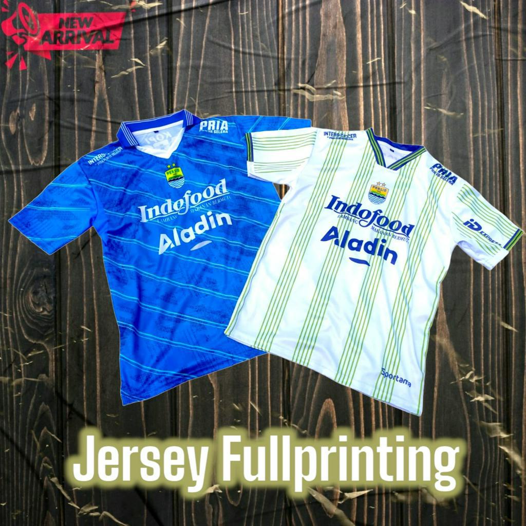 BEST SELLER KAOS bola Persib 2023 2024  FULLPRINTING bisa pakai nama sendiri