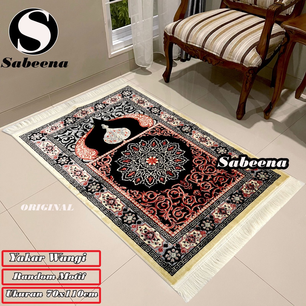 Sajadah Turkey Yakar Wangi Motif Karpet Bulu Tebal By Sabeena.Store