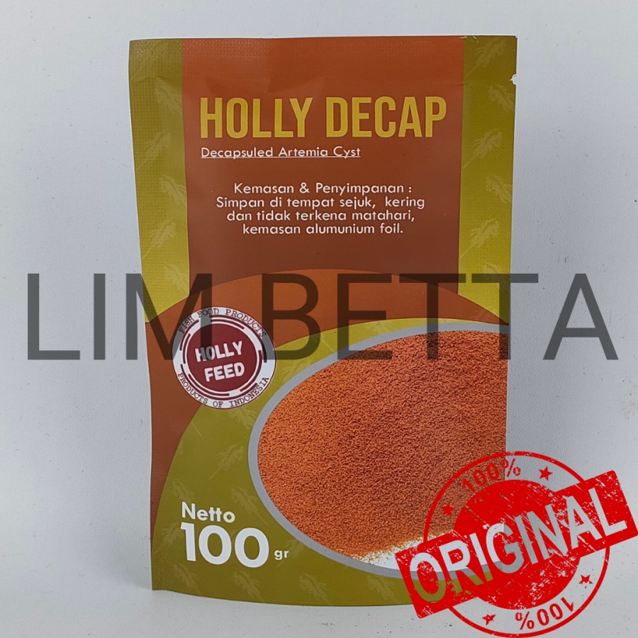 HOLLY DECAP 100 GRAM / ARTEMIA INSTAN / ARTEMIA DECAPSULE