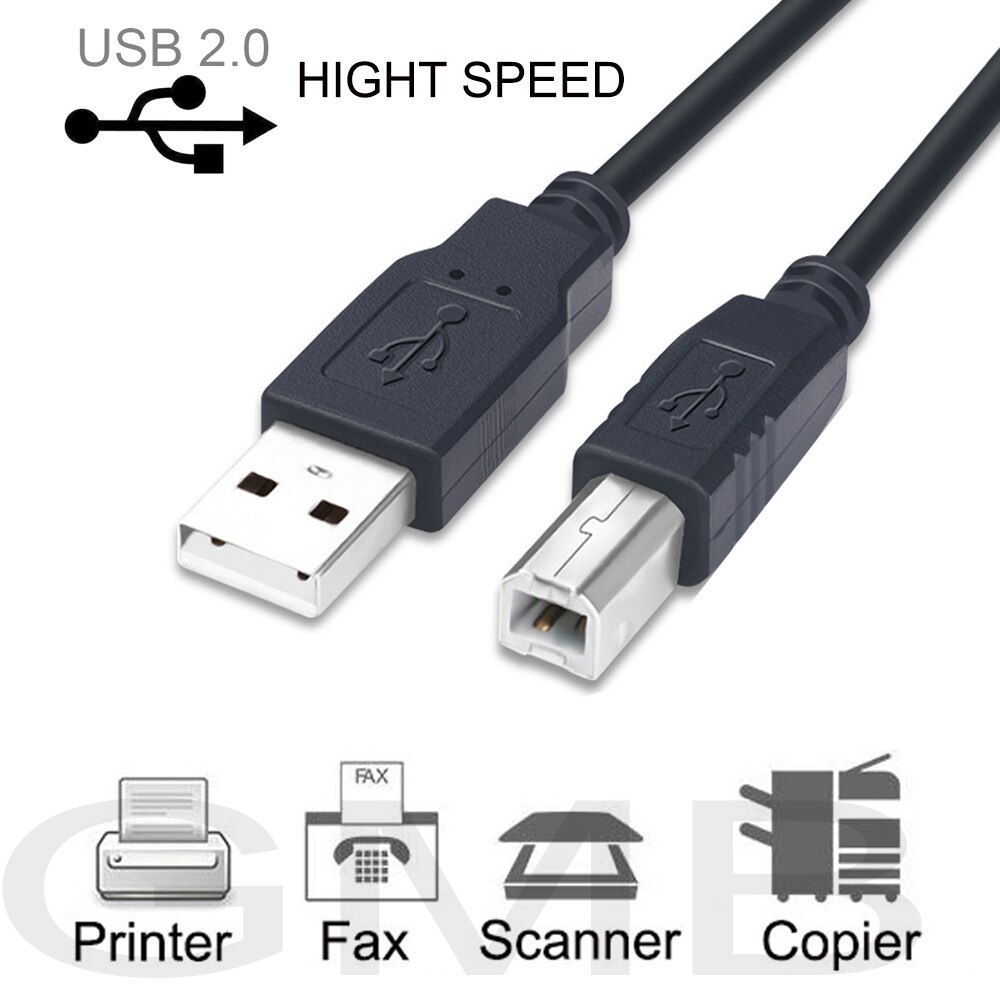 Kabel Printer USB / Kabel USB Male to BM / Kabel Printer hitam - 5Meter 10Meter - Kabel Printer