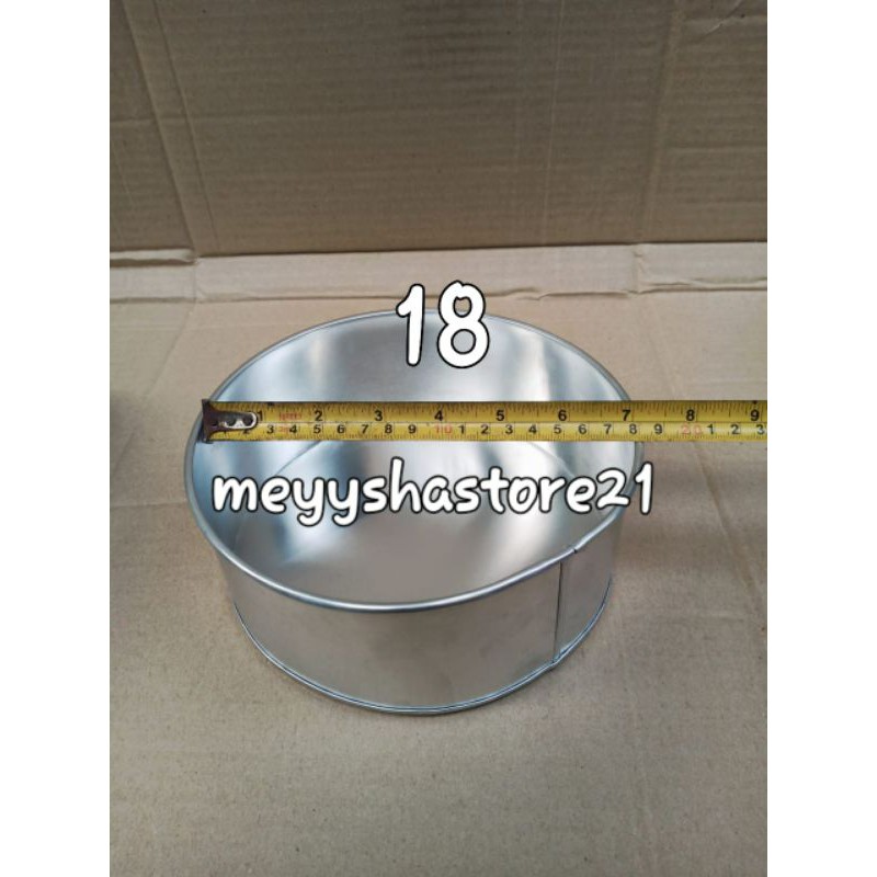 Loyang bulat /Loyang Bolu Lapis puding Agar /Diameter 18 cm