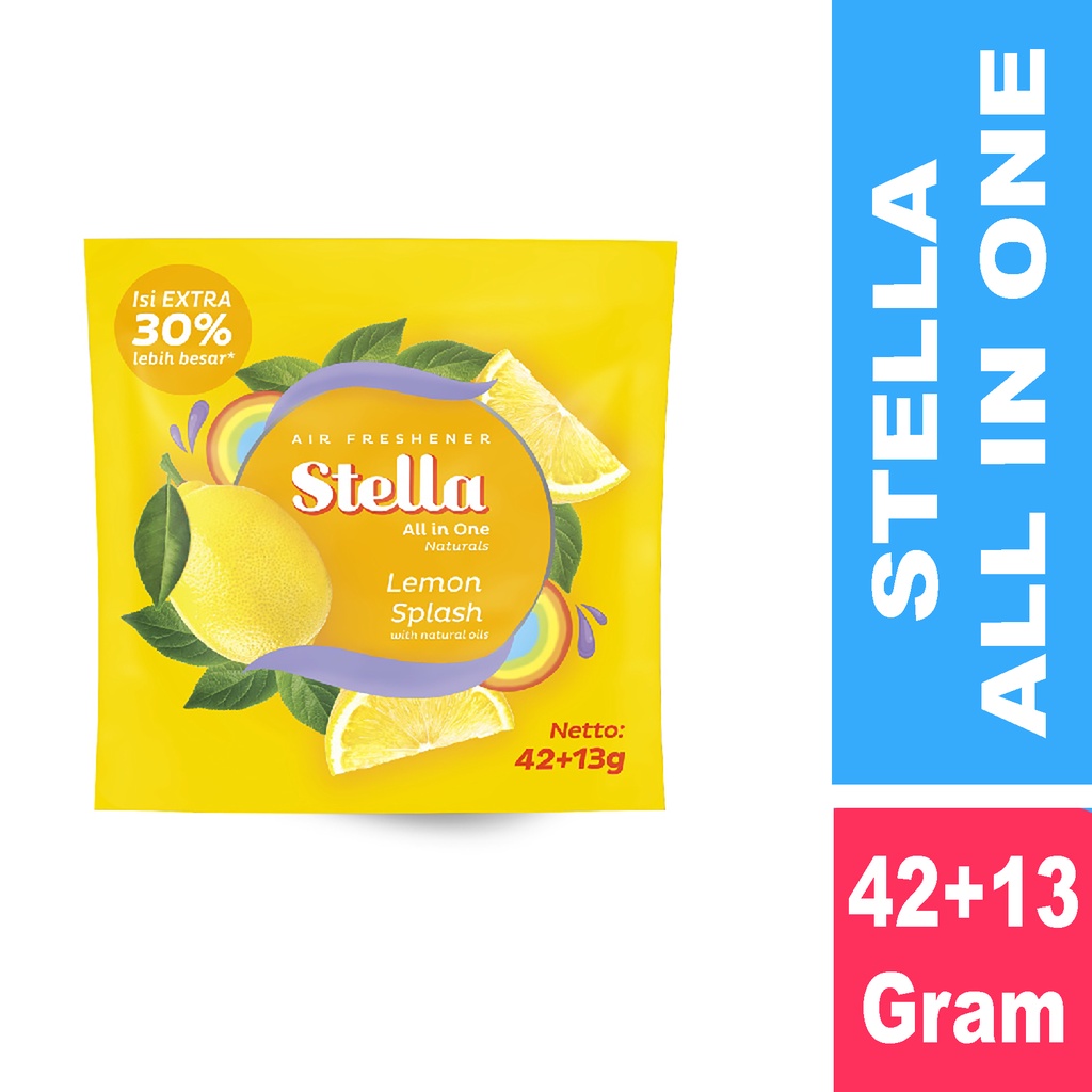 Stella All In One Natural Lime Twist / Spring Bougenville / Orange Zest / Lemon Splash / Fruity Appl