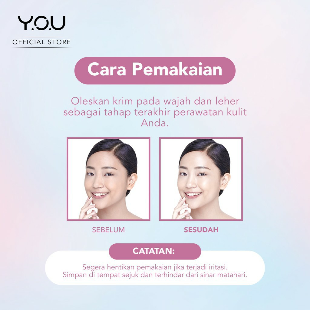 READY❤ [ORIGINAL⭐] YOU Dazzling Tone Up Face Cream (Efek Cerah Seketika) SANDRA DEWI CREAM VIRAL