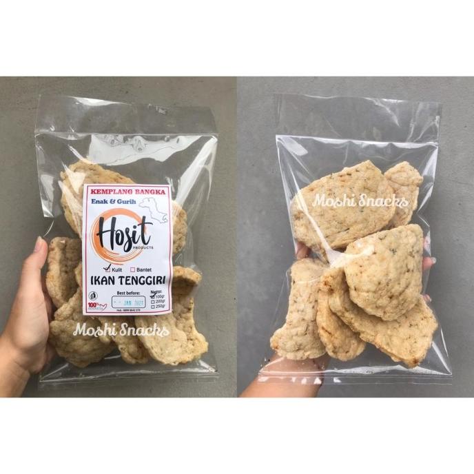 

Kerupuk / Kemplang Goreng Kulit Ikan Tenggiri HOSIT 100gr Khas Bangka