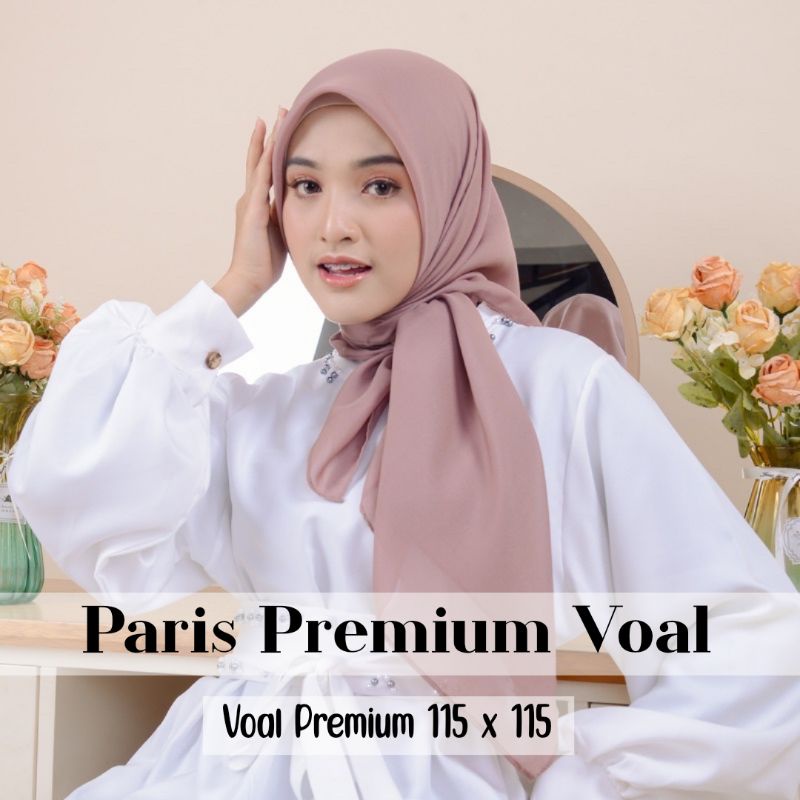 JILBAB PARIS PREMIUM VOAL SEGI EMPAT SAUDIA JAHIT TEPI RAPI NON RAWIS HIJAB PUFA COLLECTION