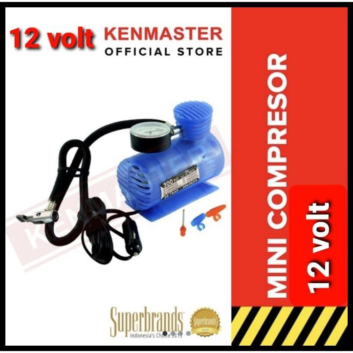 Mini Air Compressor / Pompa Angin Mobil / Kompresor Mini Kenmaster