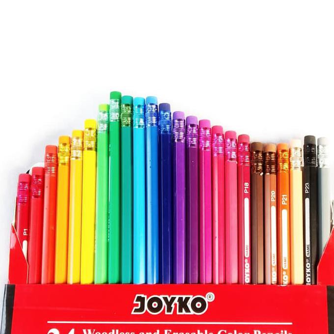 

Itermurahl Pensil Warna 24 Warna Bisa Di Hapus Joyko Cp-115 Erasable
