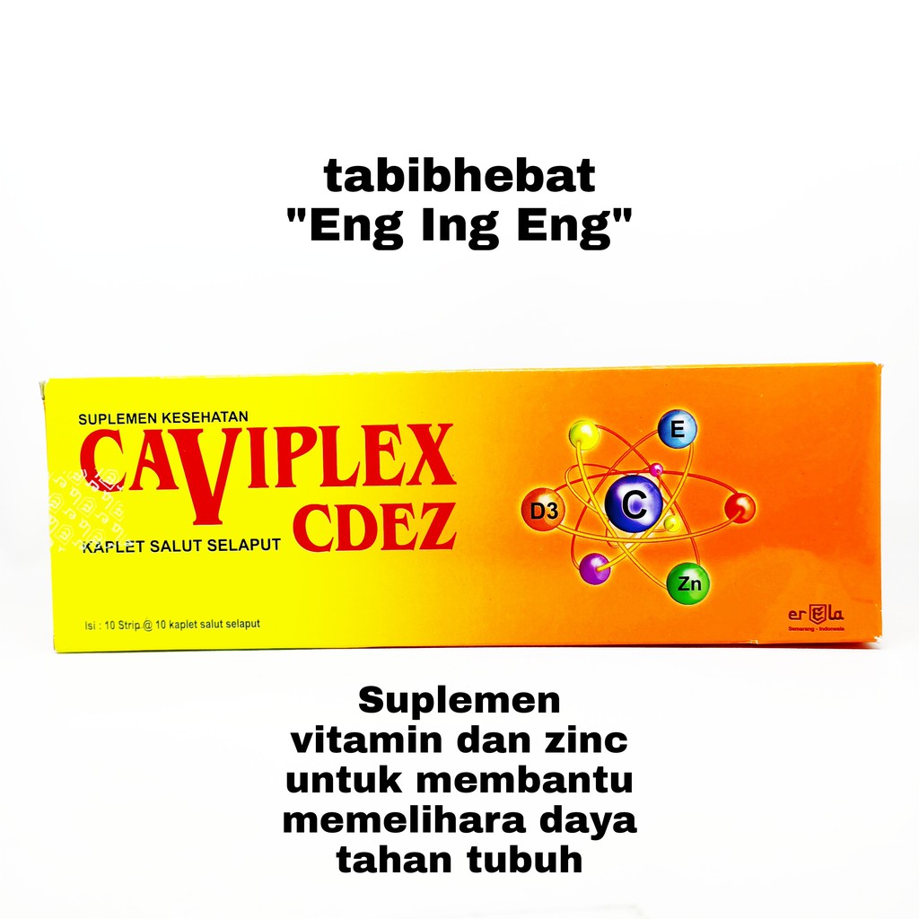 Caviplex CDEZ isi 100 TABLET Vitamin C 500 MG Vitamin D E dan ZINC