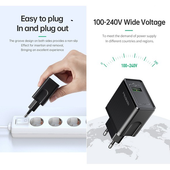 Mcdodo VOOC Type C Travel Charger Set 22.5W 5A