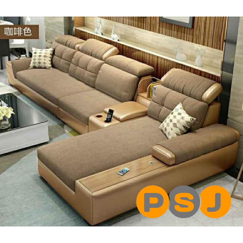 Sofa Tamu Minimalis Leter L Mewah Jumbo
