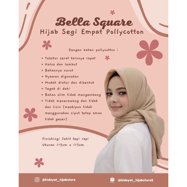 Bella Square Segiempat Part 1/Pollycotton Jahit Tepi