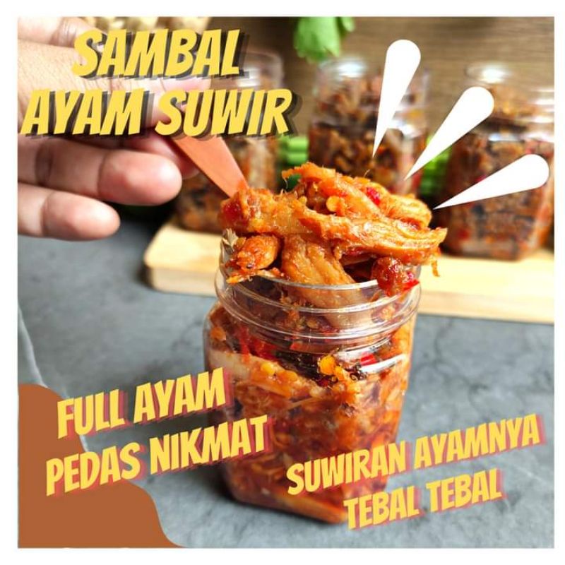 

Sambal Lauk Ayam Suwir kemasan 150gr
