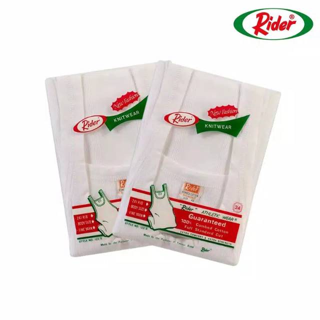 SINGLET RIDER Classic Pria R 123 B Putih