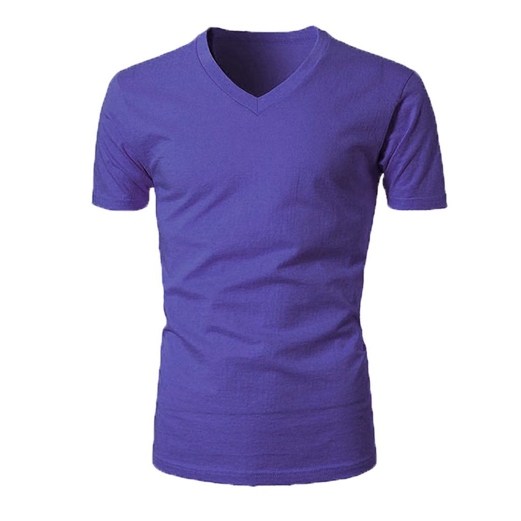 KATUN ASLI Agree Kaos Oblong Pria Leher V Art SG SA 007 T-Shirt Sport Cowok V-Neck Polos