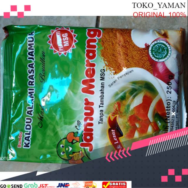 

Kaldu jamur alami tampa MSG Isi 250gr