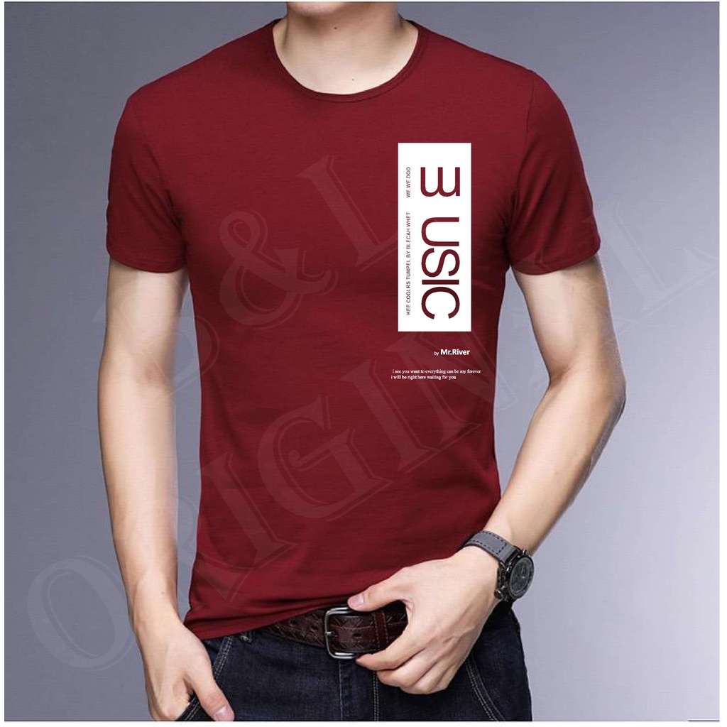 BS TERLARIS BAJU KAOS  USIC TANGAN PENDEK PRIA DAN WANITA GOOD QUALITY