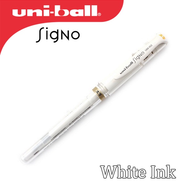 

TERBARU Uni-ball Signo Broad UM-153 Gel Pen - White Ink Pen