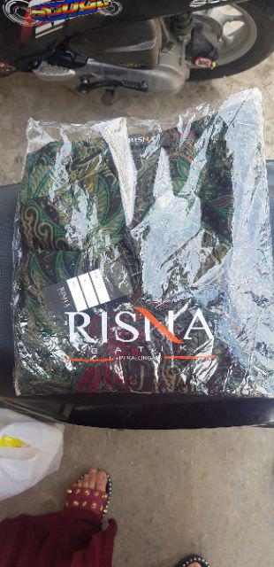 Risna Batik Krb192 A Kemeja Batik Pria Lengan Panjang Katun Primis Halus Exclusive M L Xl