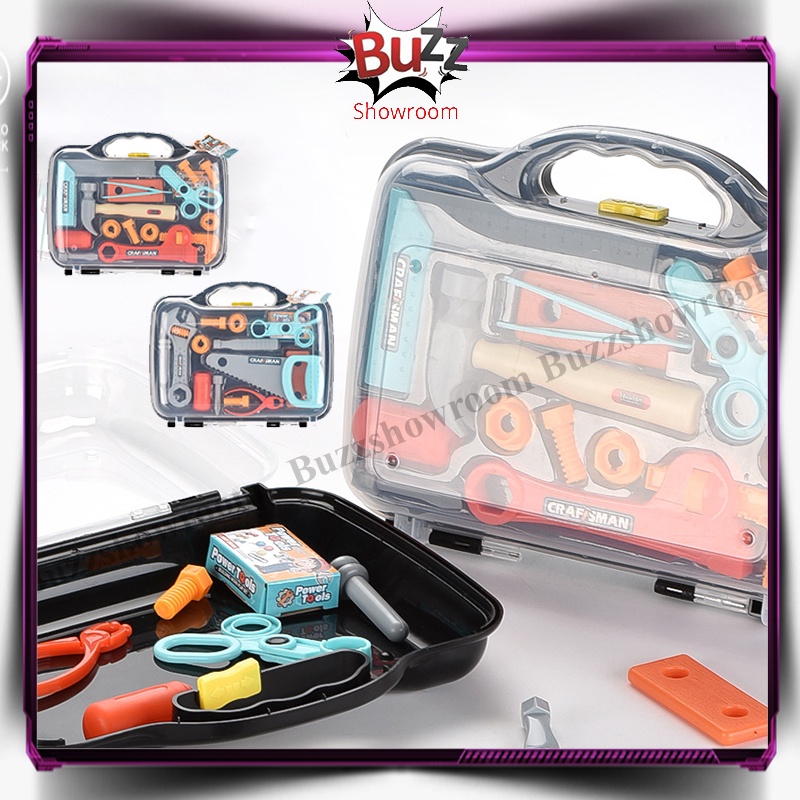 ToolBox Anak Tools set toys mainan alat perkakas obeng Tool Box Koper