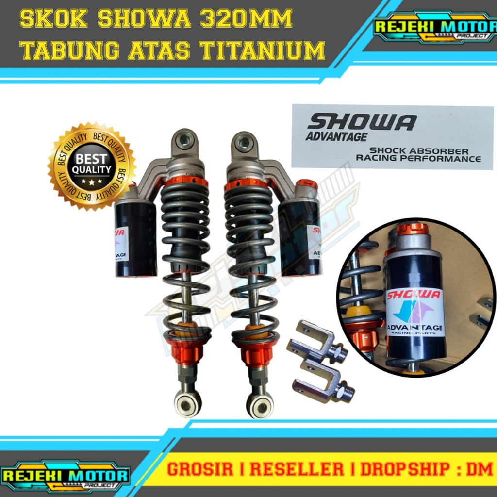 SKOK SHOCK SHOWA REPLIKA KTC 280 & 320 TITANIUM + ANTING MATIC