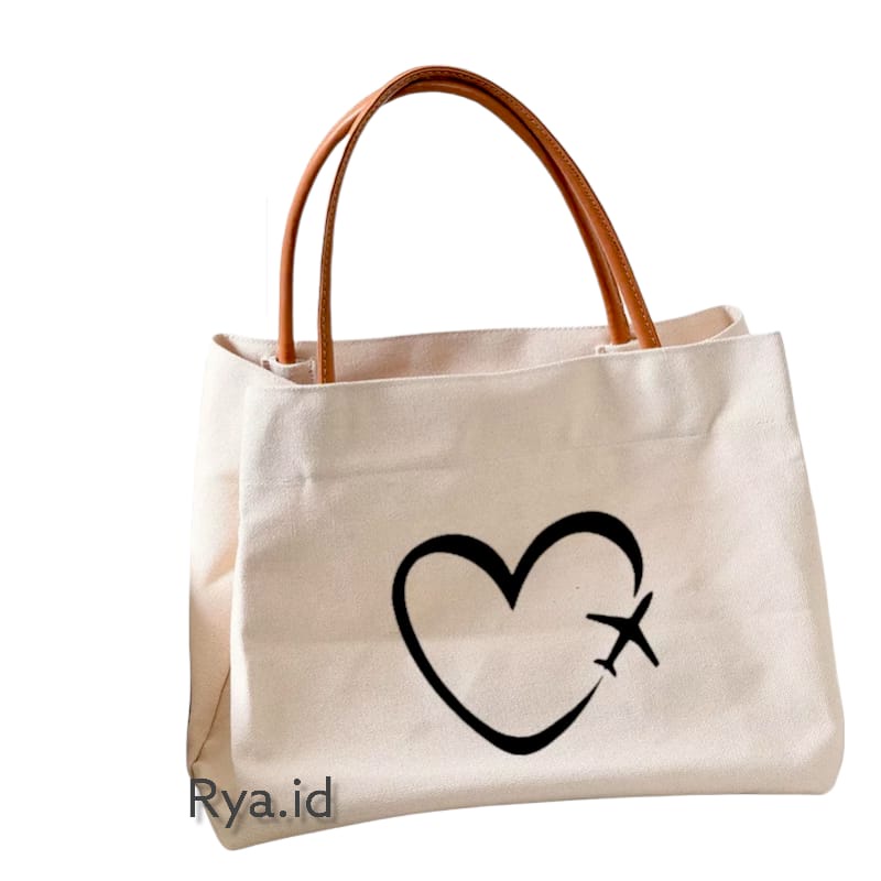 Tote Bag Big Wanita Gadis Remaja Love Hand Bag Tas Kerja Wanita Totebag Terbaru 2022